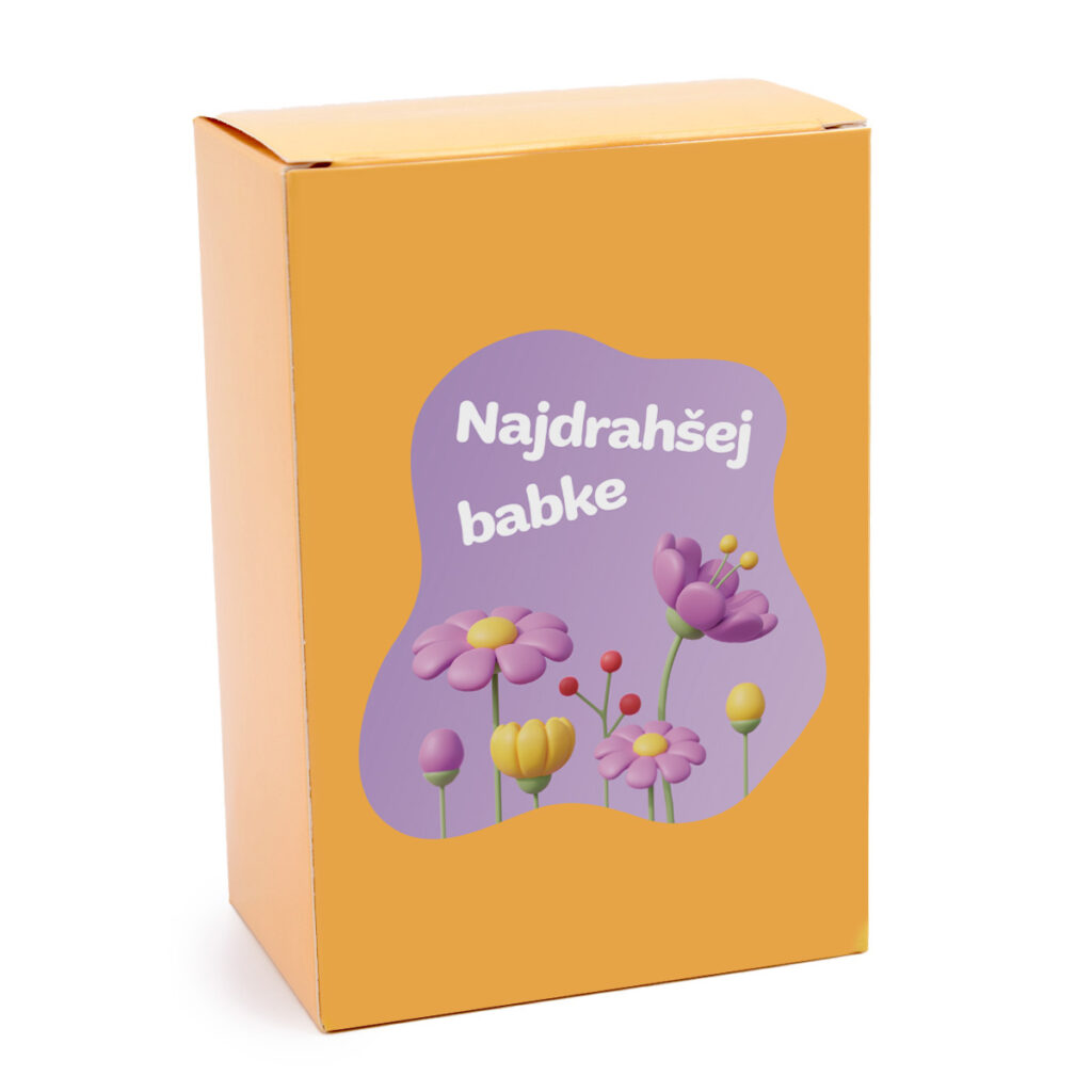 babke krabička med nalepka