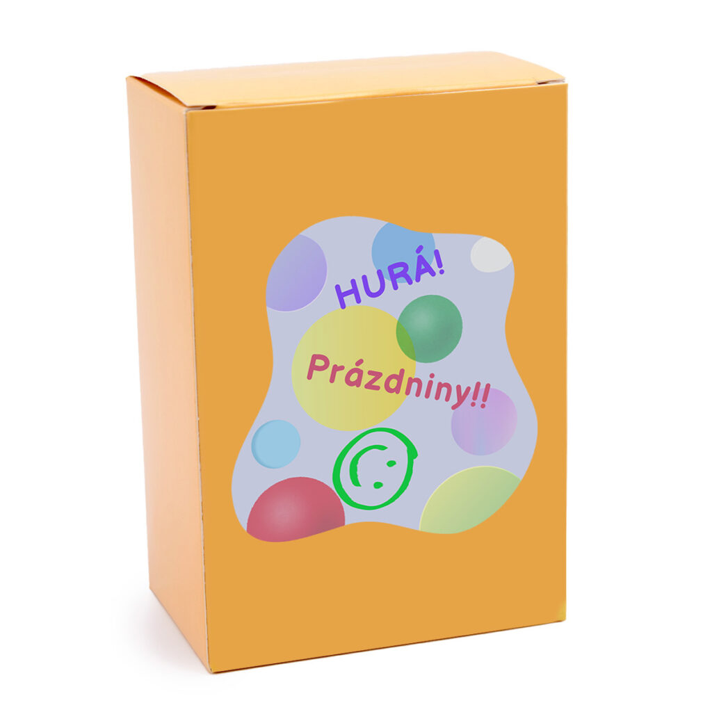 hura prazdniny VCELIZANKY med nalepka