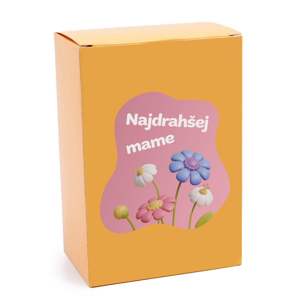 mame krabička med nalepka