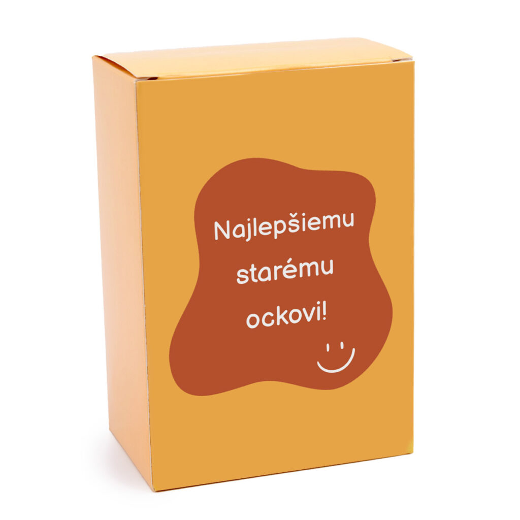 naj staremu ockovi krabička med nalepka