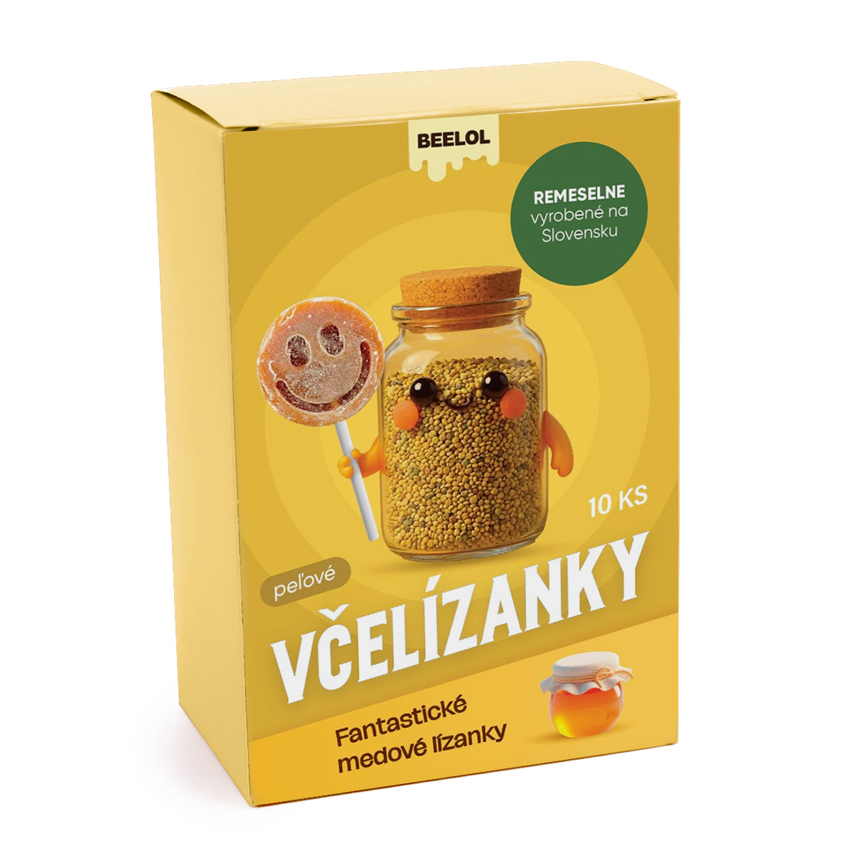 VČELÍZANKY - peľové lízanky 10ks x 6g